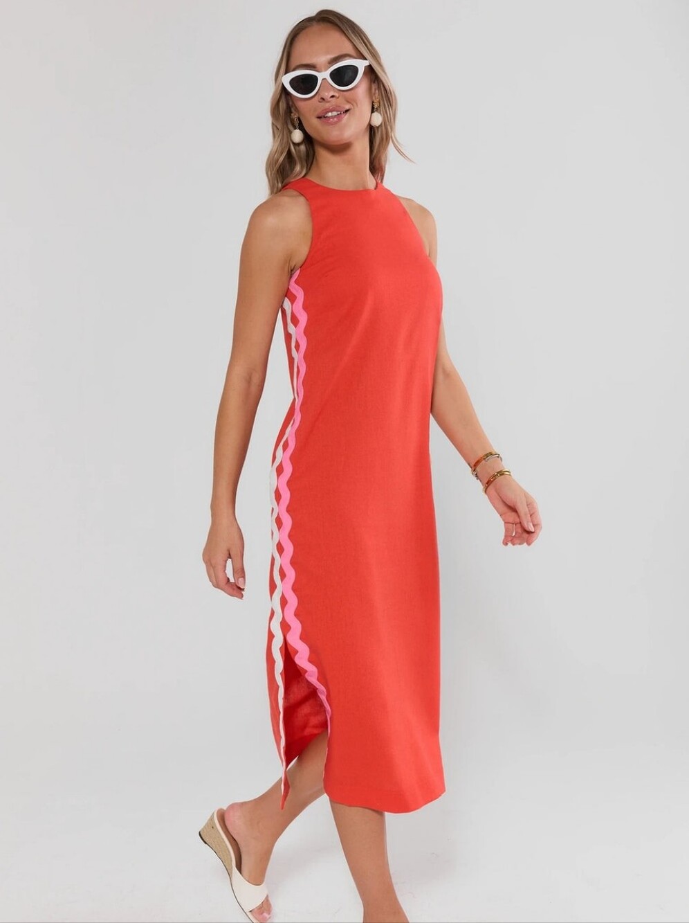 NWOT English Factory Ric Rac Trim Dress - Picture 1 of 5